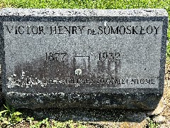 Victor Henry de Somoskeoy; Gravestone; West Avenue Cemetary; Our Daily Walk